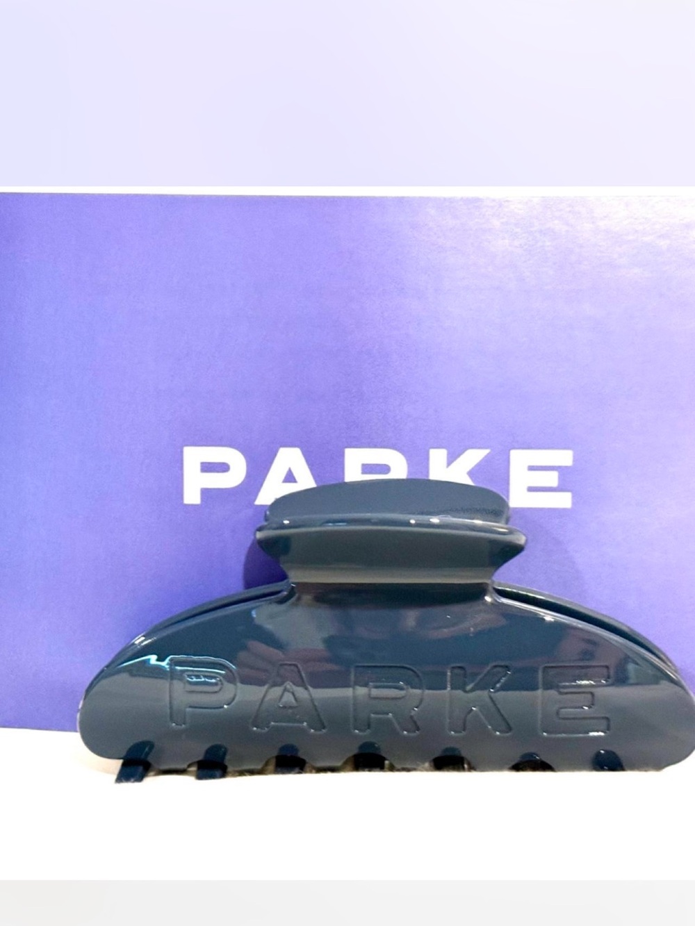 PARKE Oversized Claw Clip | Washed Indigo | July Coastal Drop | BNWT